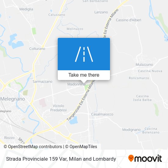 Strada Provinciale 159 Var map