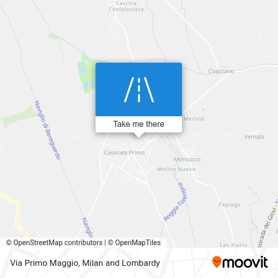 Via Primo Maggio map