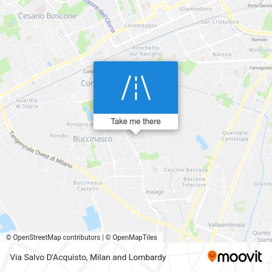 Via Salvo D'Acquisto map