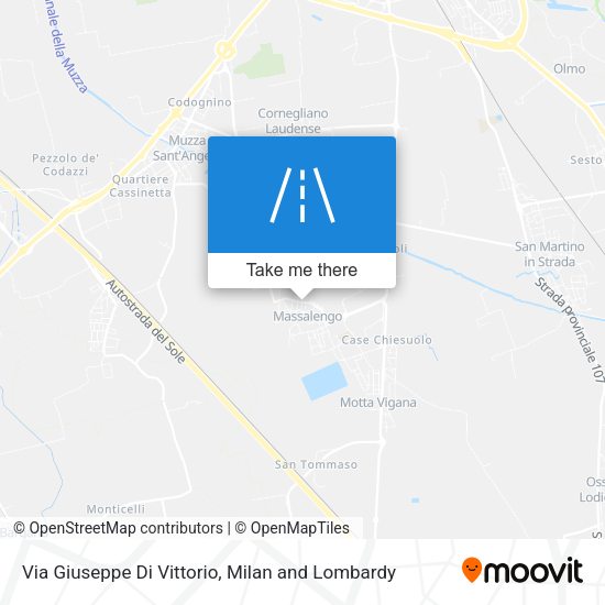 Via Giuseppe Di Vittorio map