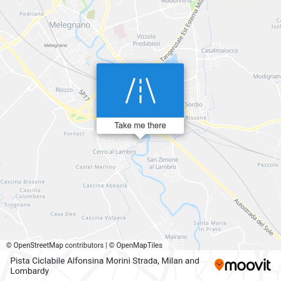 Pista Ciclabile Alfonsina Morini Strada map
