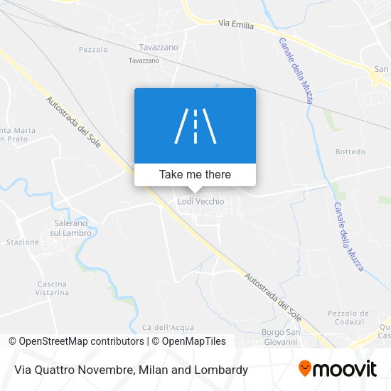 Via Quattro Novembre map