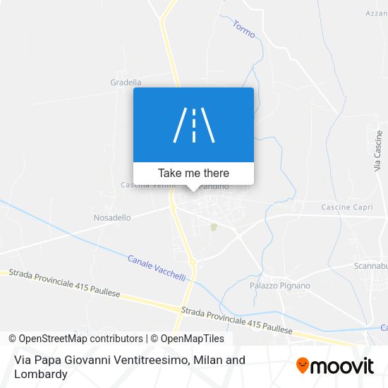 Via Papa Giovanni Ventitreesimo map