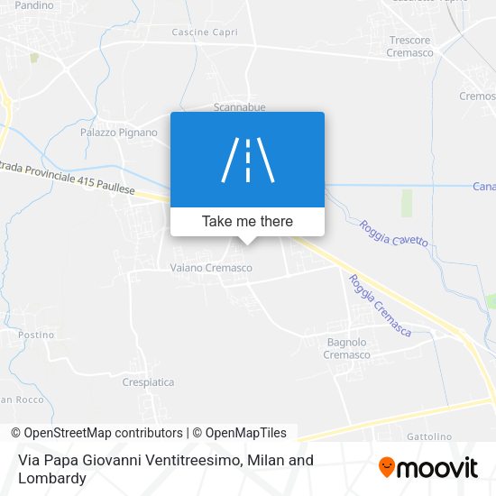 Via Papa Giovanni Ventitreesimo map