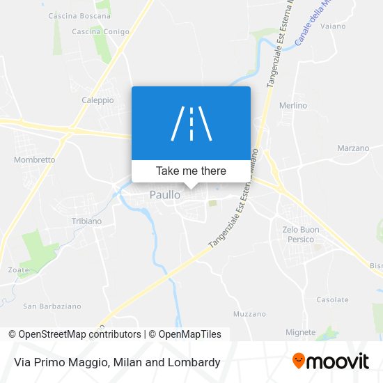 Via Primo Maggio map