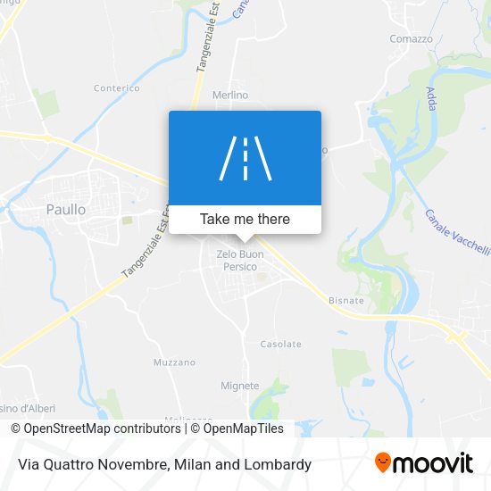Via Quattro Novembre map