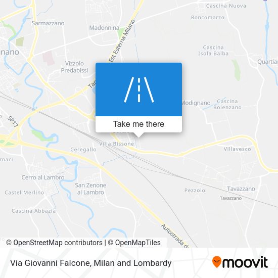Via Giovanni Falcone map
