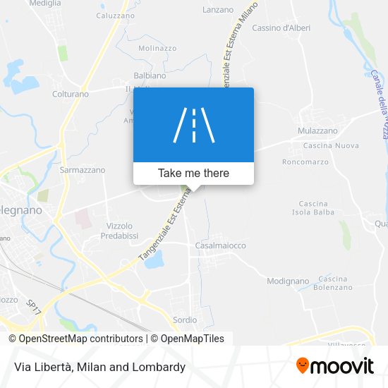 Via Libertà map