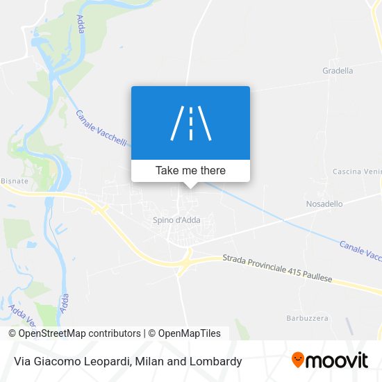Via Giacomo Leopardi map