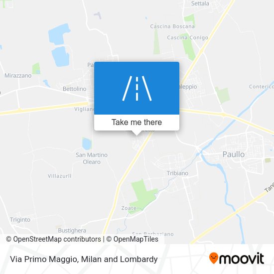 Via Primo Maggio map
