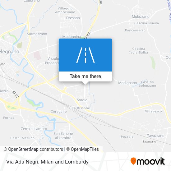 Via Ada Negri map