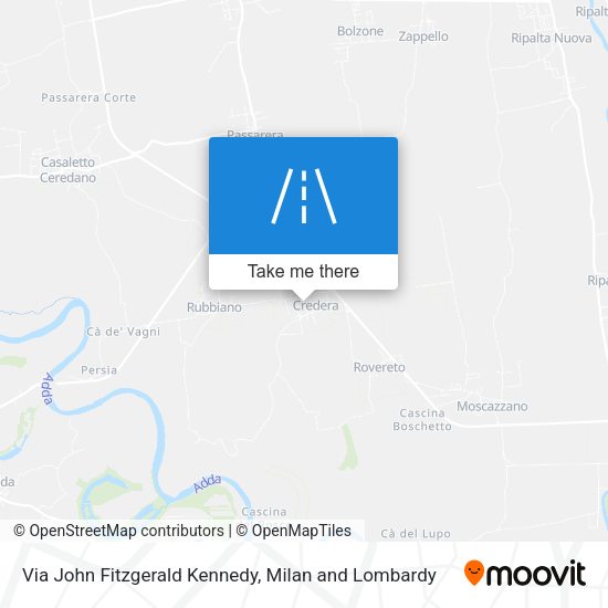 Via John Fitzgerald Kennedy map