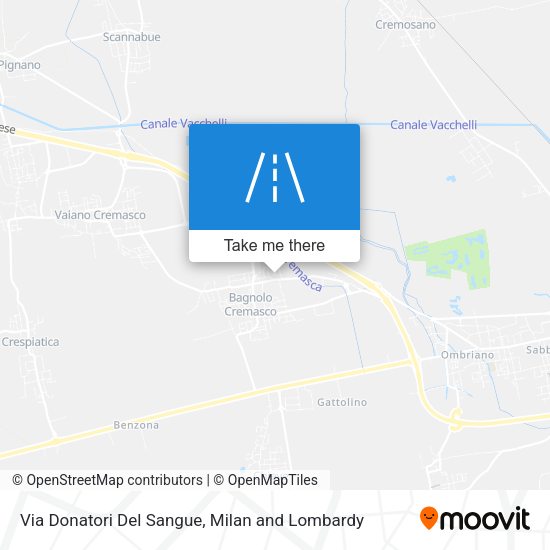 Via Donatori Del Sangue map