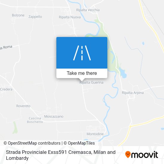 Strada Provinciale Exss591 Cremasca map