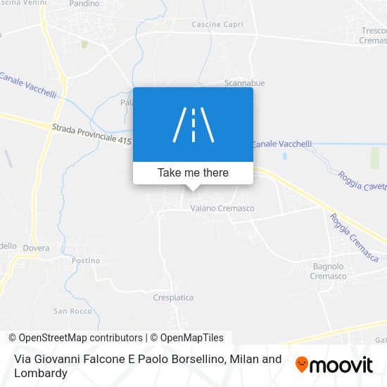 Via Giovanni Falcone E Paolo Borsellino map