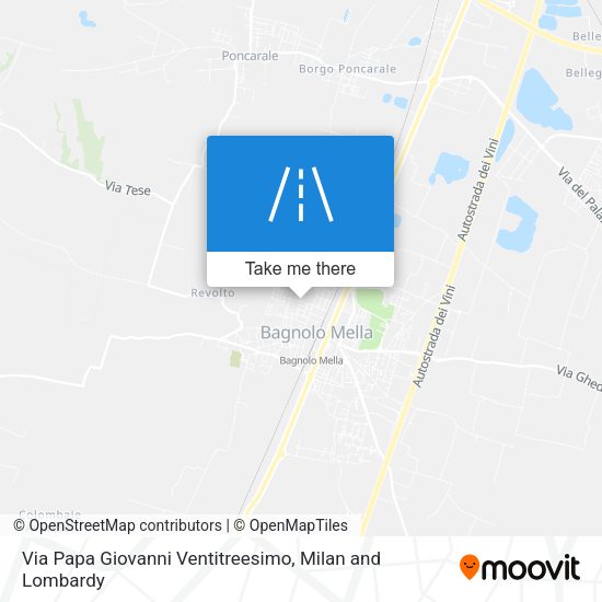 Via Papa Giovanni Ventitreesimo map