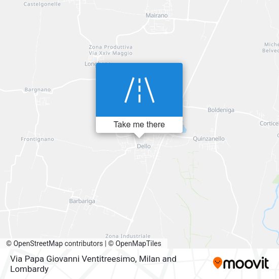 Via Papa Giovanni Ventitreesimo map