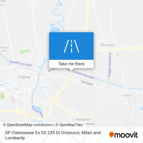 SP Cremonese Ex SS 235 Di Orzinuovi map