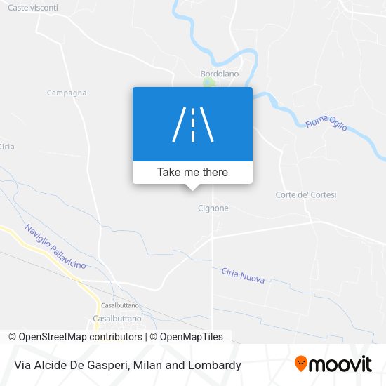Via Alcide De Gasperi map
