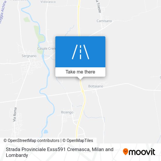 Strada Provinciale Exss591 Cremasca map