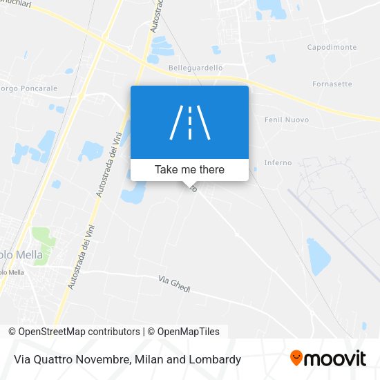 Via Quattro Novembre map