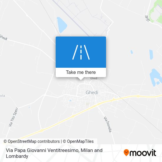 Via Papa Giovanni Ventitreesimo map