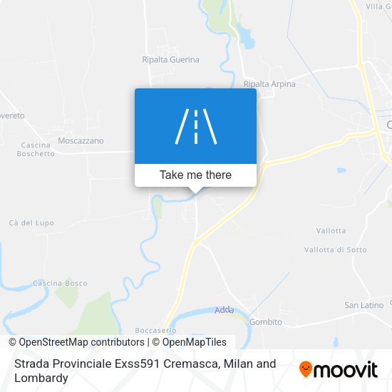 Strada Provinciale Exss591 Cremasca map