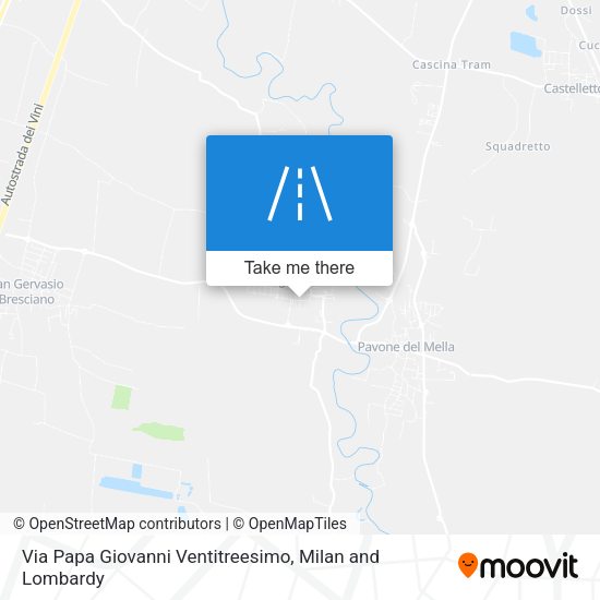 Via Papa Giovanni Ventitreesimo map