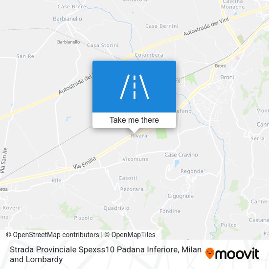Strada Provinciale Spexss10 Padana Inferiore map