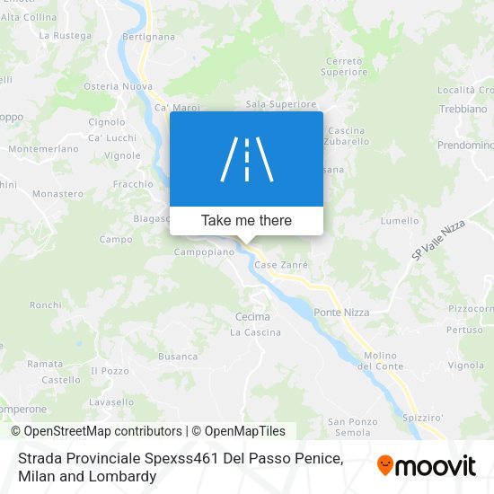 Strada Provinciale Spexss461 Del Passo Penice map