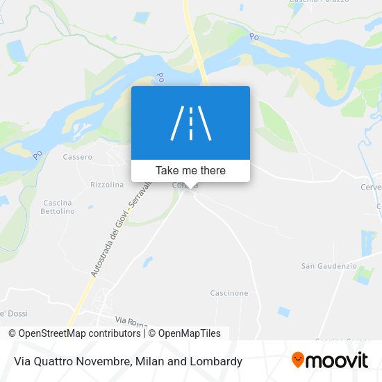 Via Quattro Novembre map