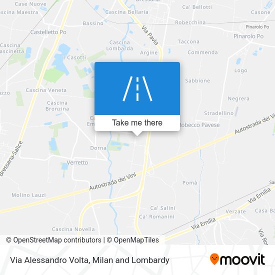 Via Alessandro Volta map