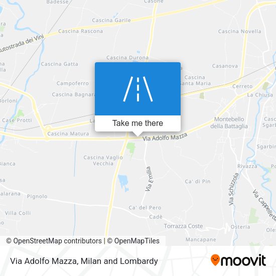 Via Adolfo Mazza map