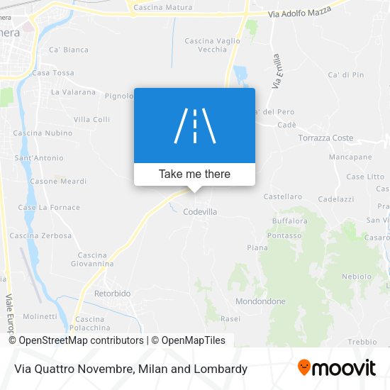Via Quattro Novembre map
