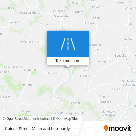 Chiesa Street map