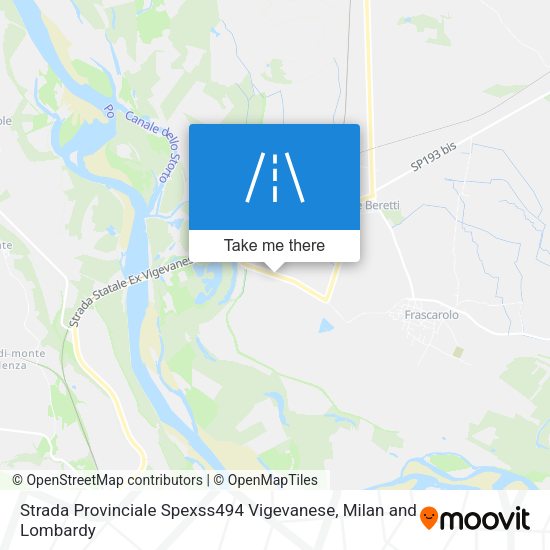 Strada Provinciale Spexss494 Vigevanese map