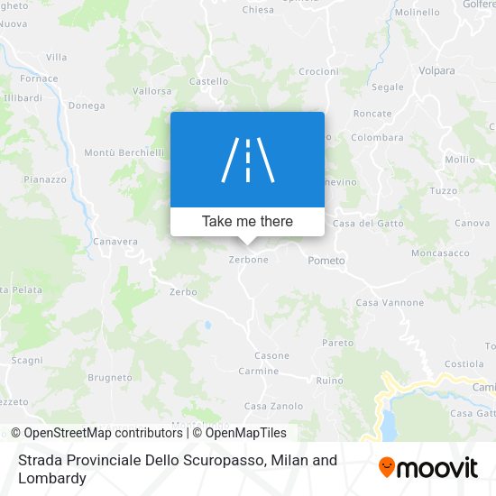 Strada Provinciale Dello Scuropasso map