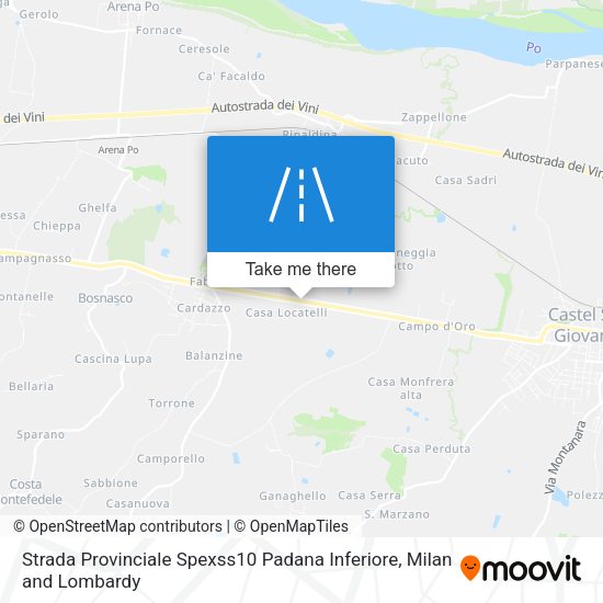 Strada Provinciale Spexss10 Padana Inferiore map