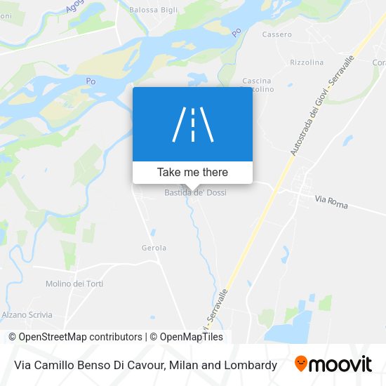 Via Camillo Benso Di Cavour map