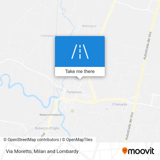 Via Moretto map