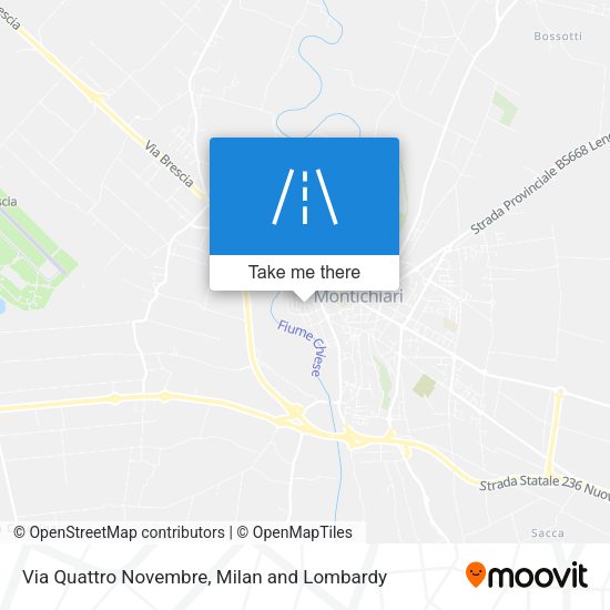 Via Quattro Novembre map