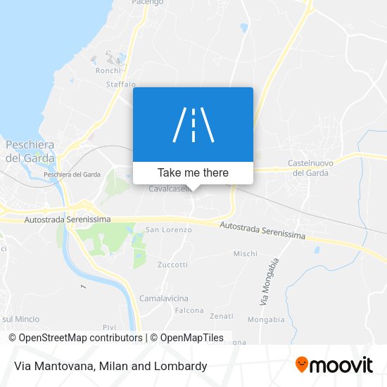 Via Mantovana map