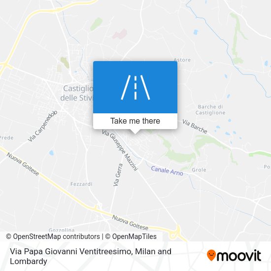 Via Papa Giovanni Ventitreesimo map