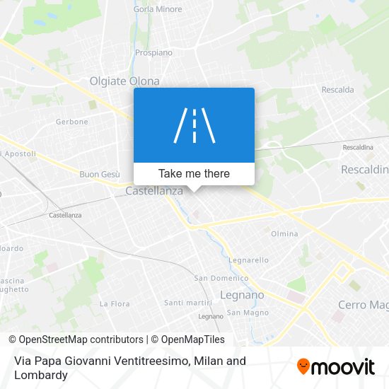 Via Papa Giovanni Ventitreesimo map