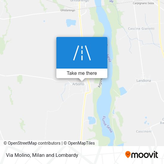 Via Molino map