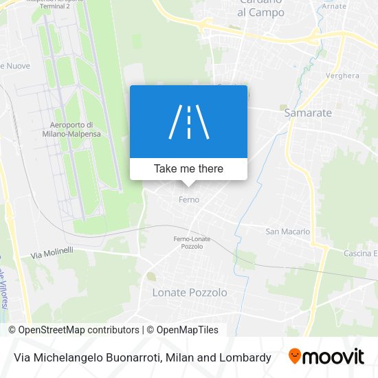 Via Michelangelo Buonarroti map