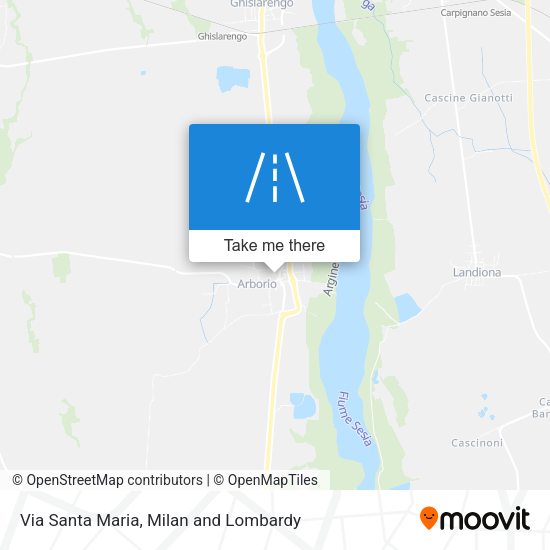 Via Santa Maria map