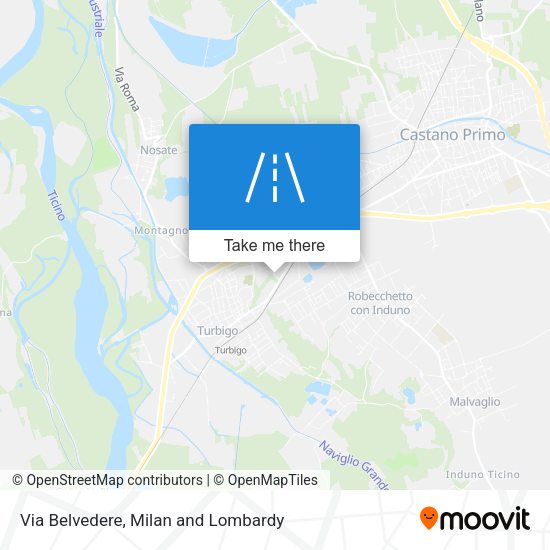 Via Belvedere map