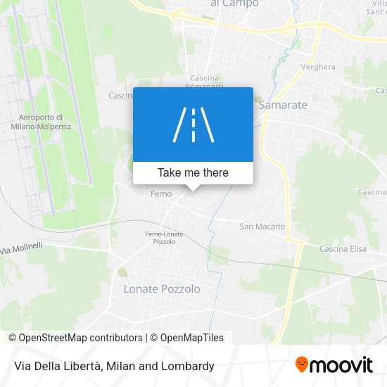 Via Della Libertà map