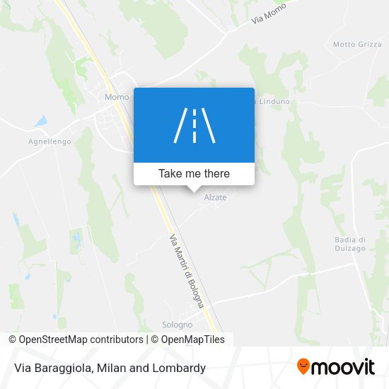Via Baraggiola map